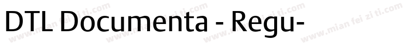 DTL Documenta - Regu字体转换